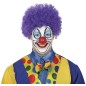 Peluca rizos lila payaso rizos