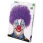 Peluca rizos lila payaso rizos