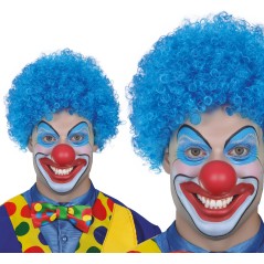 Peluca payaso azul rizos-El Informal Santander
