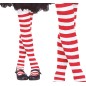 Pantys rayas rojas y blancas infantiles