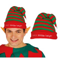 Gorro elfo verde y rojo adulto-El Informal