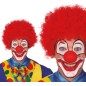 Peluca payaso rizos roja