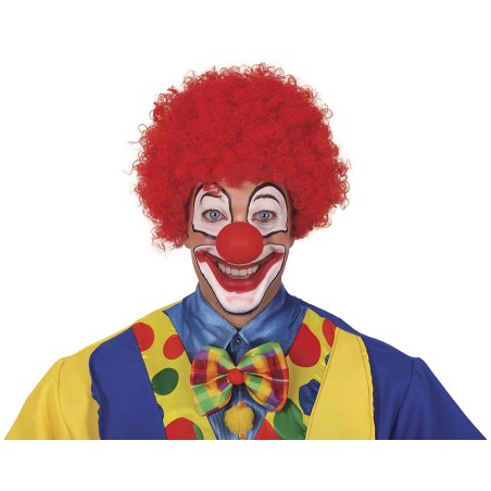 Peluca payaso rizos roja