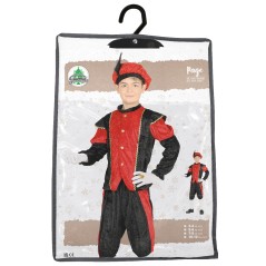Disfraz paje de rey rojo para niño tallas-El Informal Santander