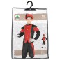 Disfraz paje de rey rojo para niño tallas