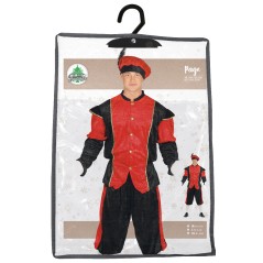 Disfraz Paje de rey mago rojo para hombre talla M o L-El Informal