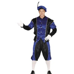 Disfraz Paje de rey mago azul para hombre talla M o L