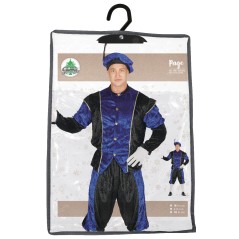 Disfraz Paje de rey mago azul para hombre talla M o L-El Informal