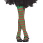 Pantys rayas rojas y verdes elfo infantiles