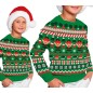 Jersey Navidad verde Elfo infantil tallas
