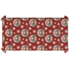 Mantel navidad rojo 137x274 cm-El Informal