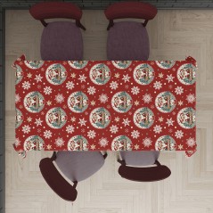 Mantel navidad rojo 137x274 cm-El Informal