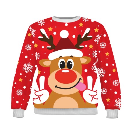 Jersey Navidad Reno infantil tallas