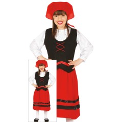 Disfraz pastorcita traje regional cantabria para niña-El Informal