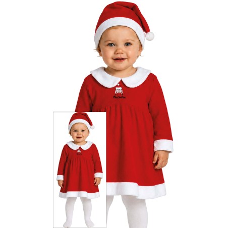 Disfraz mama noel bebe 6-12 o 12-24 meses infantil-El Informal