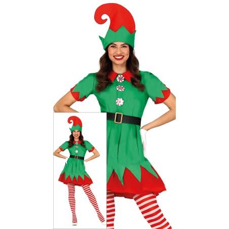 Disfraz Elfa de navidad para mujer talla M o L-El Informal Santander