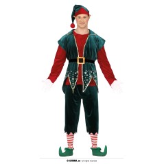 Disfraz elfo navideño para hombre talla L 52-54