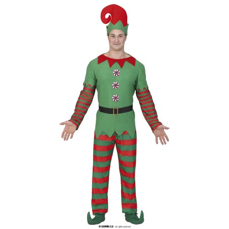 Disfraz Elfo de navidad para hombre talla M o L