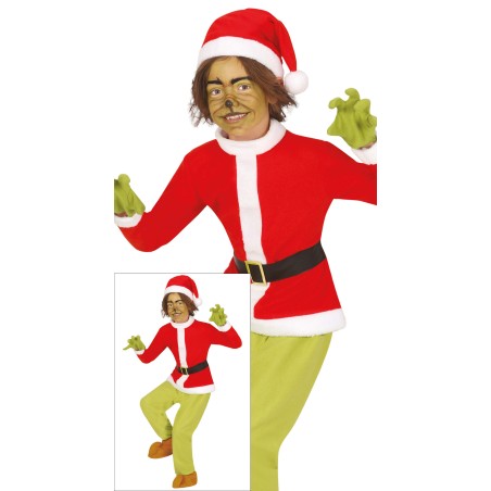 Disfraz elfo hater Grinch para niño tallas-El Informal Santander