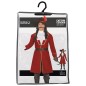 Disfraz de Capitan pirata rojo garfio para hombre tallas