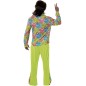 Disfraz hippie verde flower power hombre talla M 48-50 o L 52-54