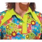 Disfraz hippie verde flower power hombre talla M 48-50 o L 52-54