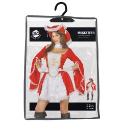 Disfraz mosquetera roja mujer tallas-El Informal Santander
