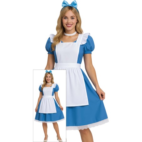 Disfraz Alicia vestido azul tallas mujer-El Informal Santander