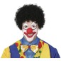 Peluca payaso negra de rizos barata