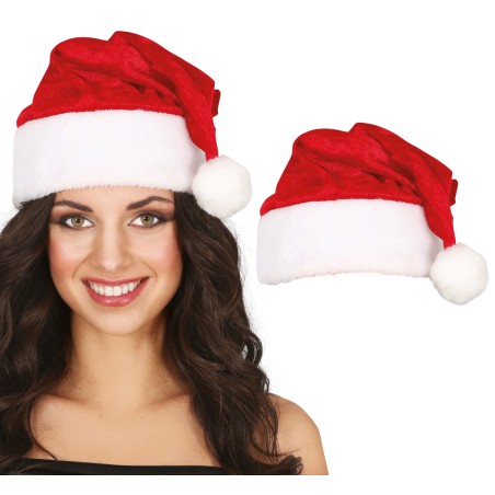 Gorro de papa noel deluxe alta calidad adulto-Gorros online