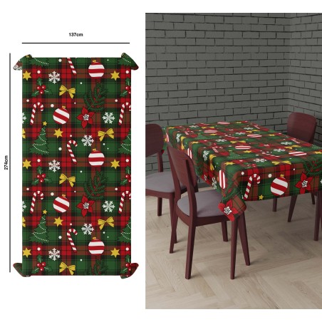 Mantel navidad candy 137x274 cm-El Informal