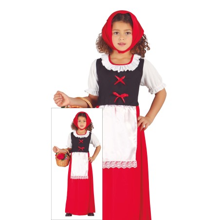 Disfraz posadera o pastora roja para niña-El Informal Santander