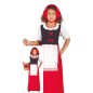 Disfraz posadera o pastora roja para niña