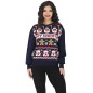 Jersey Navidad gracioso Muñeco de nieve para mujer tallas
