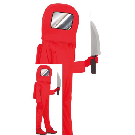 Disfraz Astronauta Among Us rojo para niño . El Informal Santander