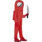 Disfraz Astronauta Among Us rojo para niño