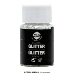 Purpurina en gel escarcha blanco para la piel 8434077150092 15009