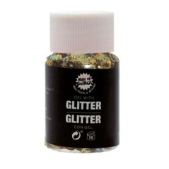 Purpurina en gel escarcha oropara la piel 8434077158043 15804