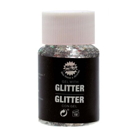 Purpurina en gel escarcha plata para la piel 8434077158050 15805