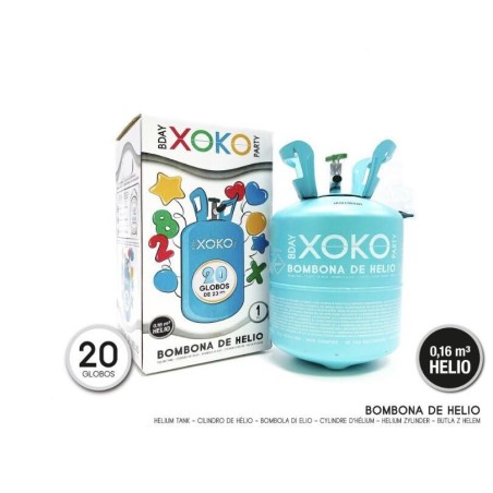 Botella o bombona de helio para 20 globos 0