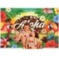 Decoracion fiesta hawaiana tela 220x150 cm