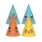 Gorros cumpleaños Pokemon 8 uds