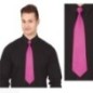 Corbata fucsia 45 cm