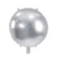 Globo redondo plata metalizado 80 cm