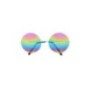Gafas hippie tornasol años 60