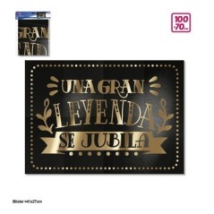 Cartel Una gran leyenda se jubila 100x70 cm 8447196217140 21714