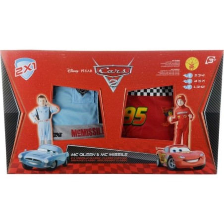Disfraz cars 2 unidades rayo mcqueen t mc missile talla 8-10