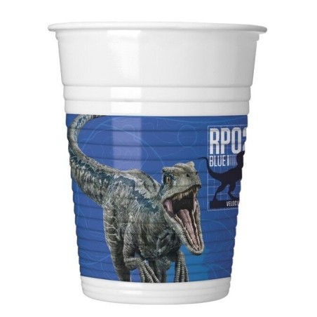 Vasos Jurasic World 2 dinosaurios 8 uds