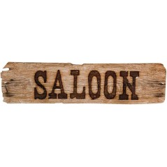Letrero decoracion Oeste Saloon 60x13 cm