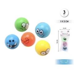 Pelotas de goma caras 3 uds pinatas 8433584596317 59631